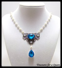 Medieval Necklace - Victorian Jewelry - Renaissance Jewelry, Tudor Necklace, Victorian Necklace, Medieval Jewelry, Victorian Wedding