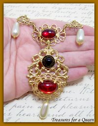 Catherine Parr Tudor Historical Reproduction Medieval Renaissance Necklace