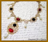 Catherine Parr Tudor Historical Reproduction Medieval Renaissance Necklace