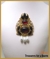 Historical Reproduction, Medieval Brooch, Medieval Jewelry, Renaissance Jewelry, Catherine Parr Brooch, Tudor Replica, Renaissance Brooch