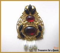 Historical Reproduction, Medieval Brooch, Medieval Jewelry, Renaissance Jewelry, Catherine Parr Brooch, Tudor Replica, Renaissance Brooch