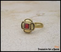 Historical Reproduction, Tudor Ring, Medieval Ring, Catherine Parr, Jane Seymour, Tudor Replica, Medieval Jewelry, Anne Boleyn, Renaissance