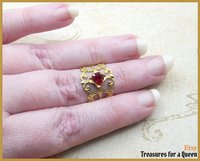 Tudor Ring, Historical Reproduction, Medieval Ring, Tudor Replica, Medieval Jewelry, Renaissance Ring, Medieval Replica, Elizabethan Replica