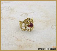 Tudor Ring, Historical Reproduction, Medieval Ring, Tudor Replica, Medieval Jewelry, Renaissance Ring, Medieval Replica, Elizabethan Replica