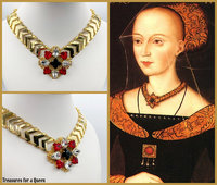 Tudor Replica Necklace, Elizabeth Woodville Medieval Historical Reproduction