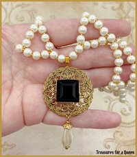 Jane Grey Tudor Necklace - Renaissance Medieval Historical Reproduction Jewelry