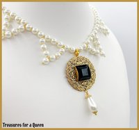 Jane Grey Tudor Necklace - Renaissance Medieval Historical Reproduction Jewelry