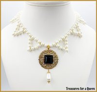 Jane Grey Tudor Necklace - Renaissance Medieval Historical Reproduction Jewelry