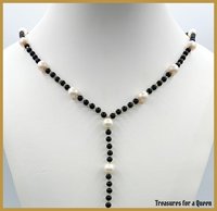 Pearl Lariat Necklace - Historical Replica Isabella of Portugal, Duchess of Burgundy