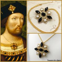 Historical Replica Necklace - King Henry VIII Portrait Tudor Reenactment Jewelry