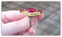 Crimson Peak - Victorian Ring - Crimson Peak Jewelry, Medieval Jewelry, Victorian Jewelry, Gothic Ring, Medieval Ring, Anne Boleyn