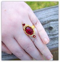 Crimson Peak Ring, Victorian Ring, Crimson Peak Jewelry, Medieval Jewelry, Victorian Jewelry, Gothic Ring, Edith Cushing, Lucille Sharpe