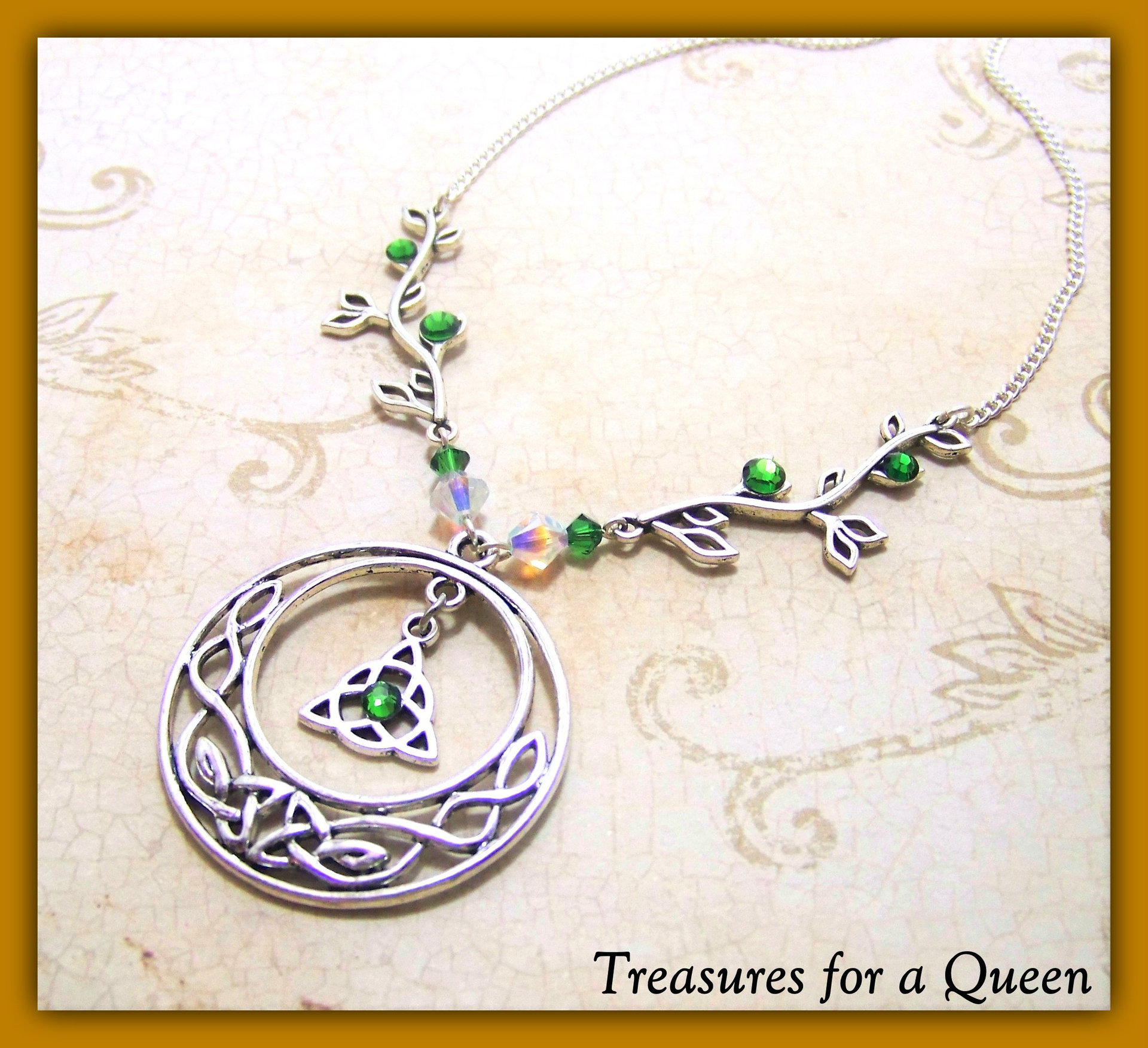 Celtic Necklace - Outlander - Scottish Jewelry, Celtic Jewelry, Outlander Necklace, Scottish Necklace, Celtic Knot, Irish Jewelry, Victorian