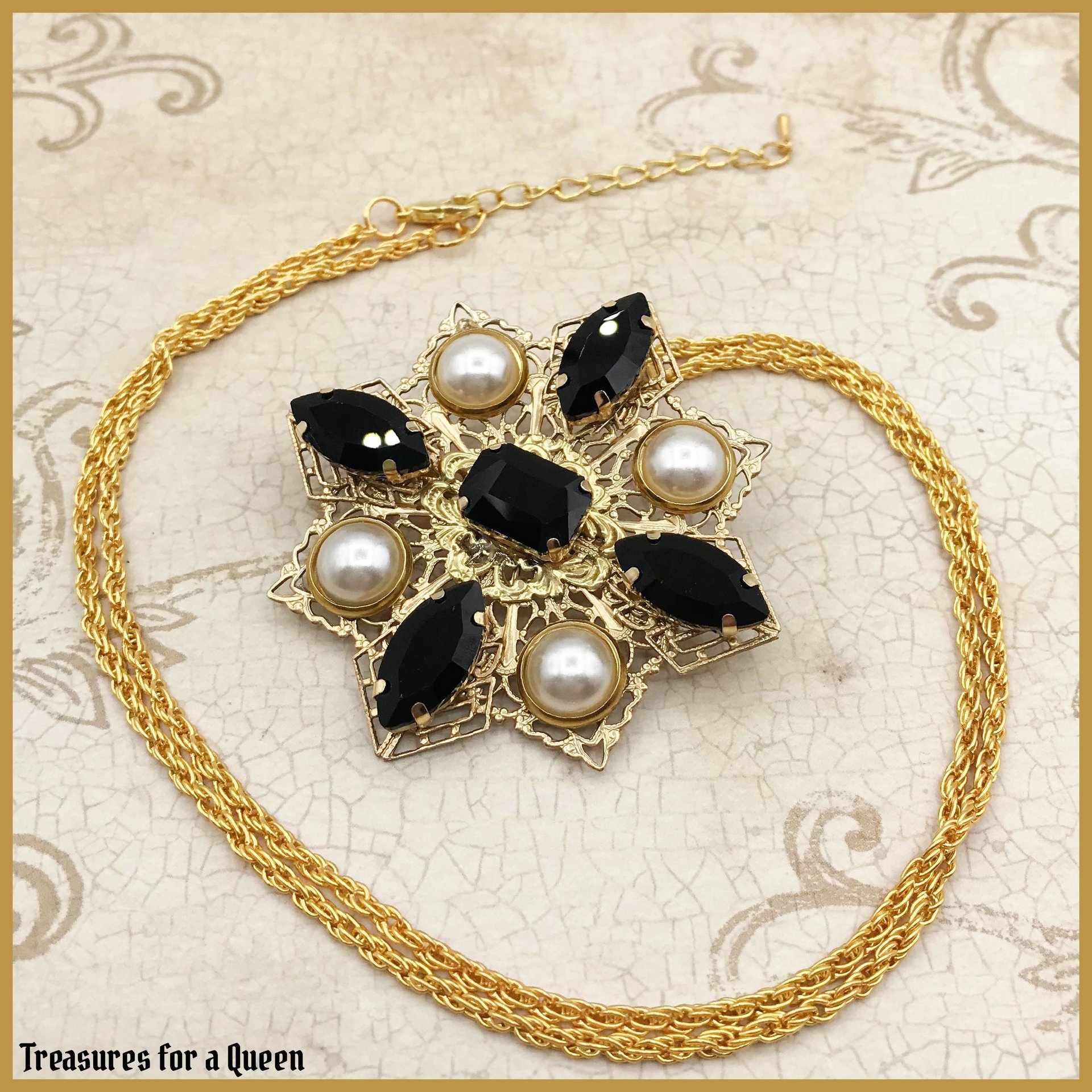 Historical Replica Necklace - King Henry VIII Portrait Tudor Reenactment Jewelry
