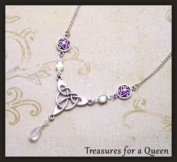 Celtic Necklace - Outlander - Scottish Jewelry, Celtic Jewelry, Outlander Necklace, Scottish Necklace, Celtic Knot, Irish Jewelry, Victorian